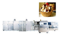 W pełni Antomatic Roller Sugar Cone Linia produkcyjna / Industrial Ice Cream Maker z żeliwnych płyt do pieczenia