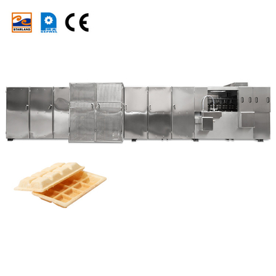 PLC sterowana automatyczna linia produkcyjna Monaka Wafer Biscuit dla napięcia 380V/220V