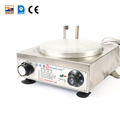 220V Stal nierdzewna stożkowy dla stożków Specyfikacje maszyny 290 W * 400 D * 180 H mm