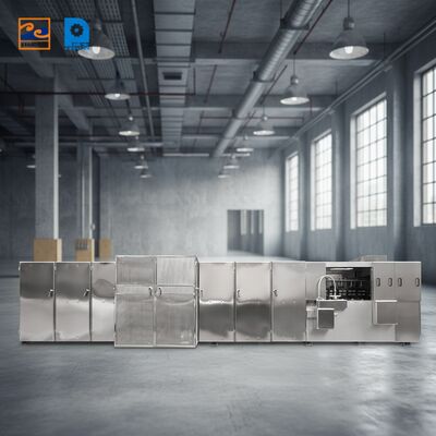 Maszyna do ciastek z płytkami wyposażona w system sterowania PLC zapewniający automatyczne sterowanie i stabilną produkcję płytek Monaka