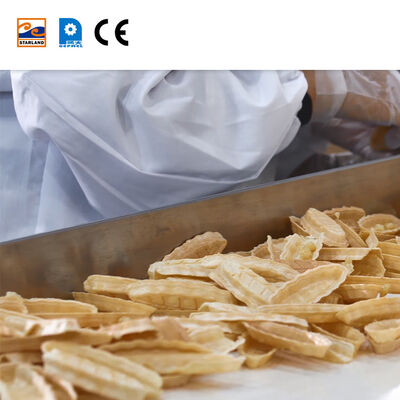 Linia produkcyjna płytek Monaka ze stali nierdzewnej, w tym cyfrowy wyświetlacz, rozwiązanie do kontroli temperatury do produkcji ciastek z płytek
