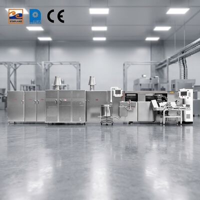 Linia do produkcji bułek jajecznych ze stali nierdzewnej Automatyczna linia do produkcji bułek waflowych zaprojektowana z myślą o wydajności produkcyjnej 1800 godzin w przemyśle spożywczym