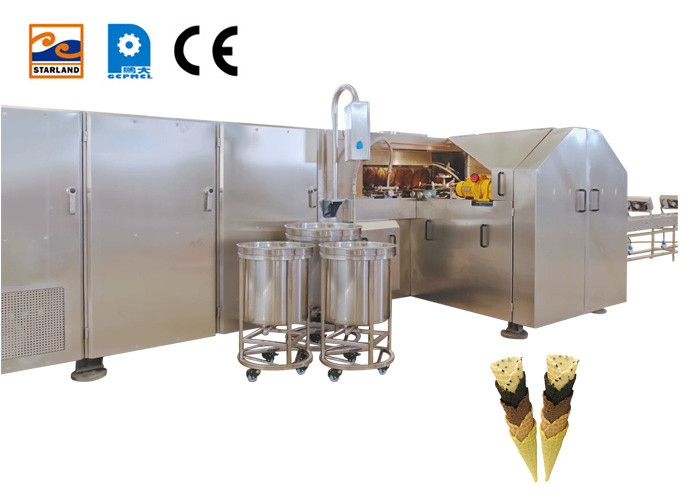 1,1 kW 10000 sztuk / godzinę Linia produkcyjna stożka cukru Maszyna do pieczenia lodów