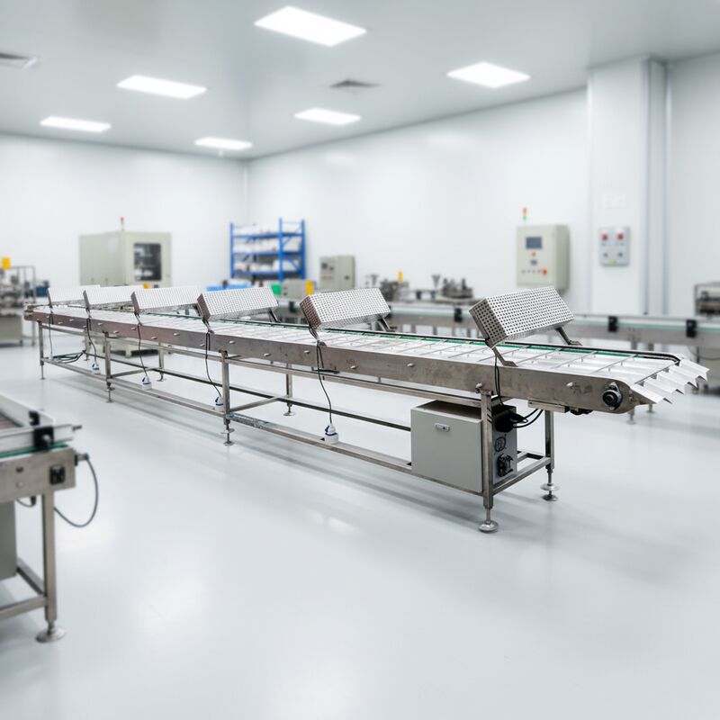 Wyposażenie przenośnika chłodzącego Marshalingowego przeznaczone do ciągłego przetwarzania żywności