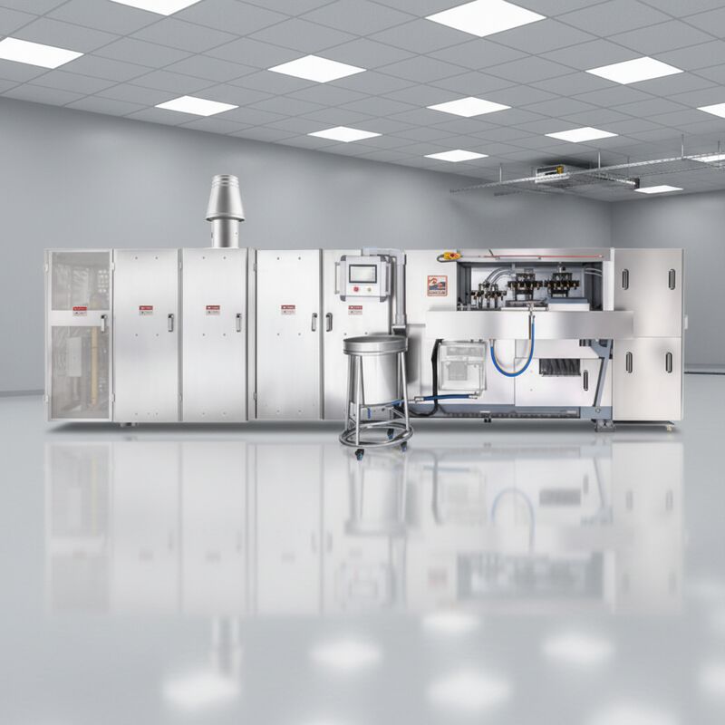 Automatyczna linia produkcyjna wafli stożkowych ze stali nierdzewnej z systemem sterowania PLC do produkcji wafli stożkowych