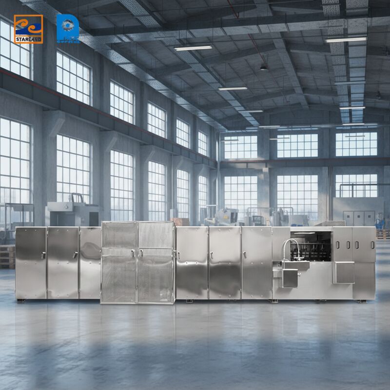 Linia produkcyjna płytek Monaka ze stali nierdzewnej zasilana gazem i wsparciem technicznym wideo zapewniające spójną produkcję