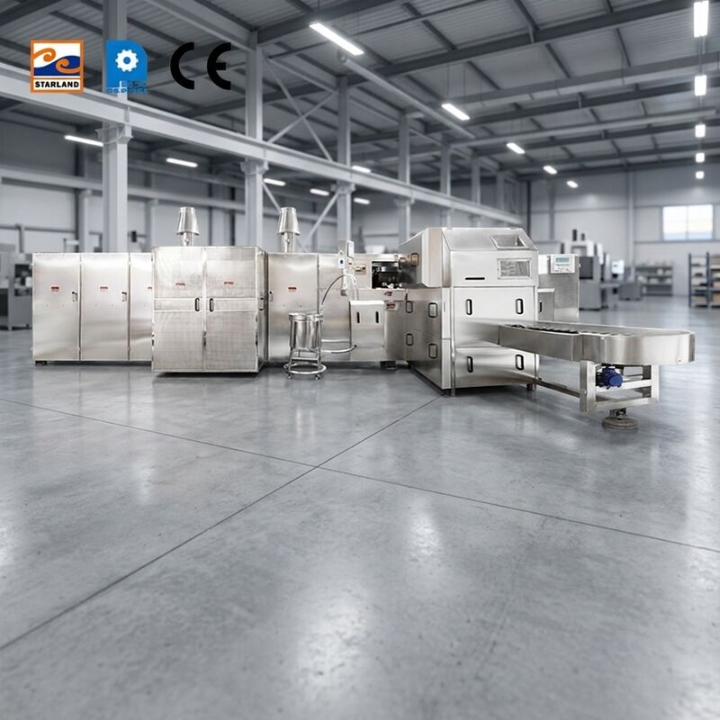 W pełni automatyczna linia do produkcji rożków cukrowych w rolkach 220 V 380 V Automatyczna linia do produkcji rożków cukru w ​​rolkach do produkcji