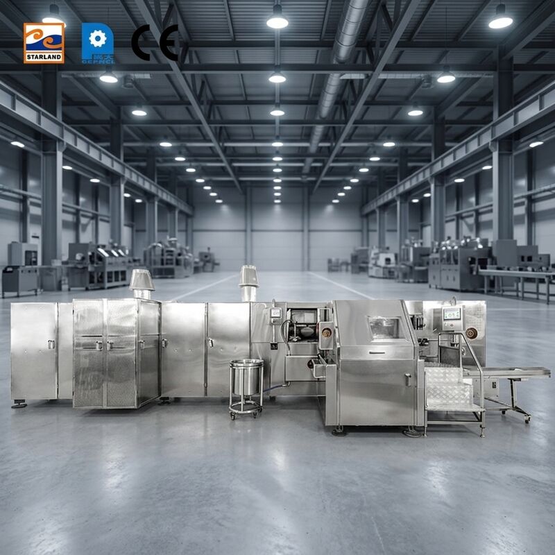 Pojemność 1800 sztuk / godzinę Automatyczna linia produkcyjna Barquillo Cone do produkcji