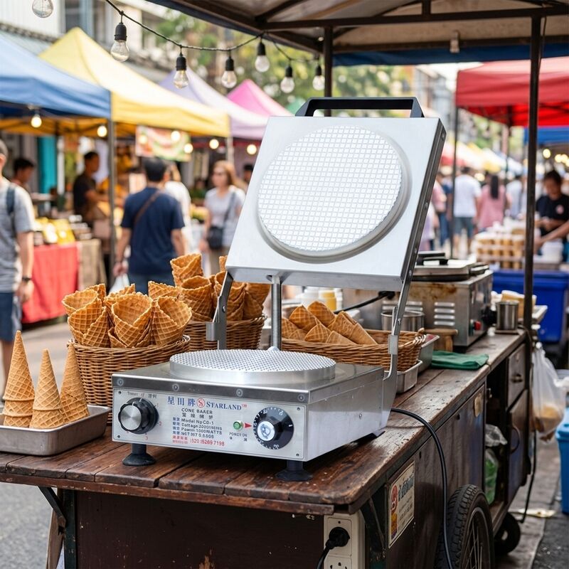Złożona z stali nierdzewnej lody stożkowa piekarnik 9,5 kg pojemność Trwały materiał do przetwarzania żywności