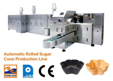 1.5kw Wafel Stożek Linia produkcyjna / Ice Cream Cone Baking Machine z podwójnymi warstwami drzwi panelu