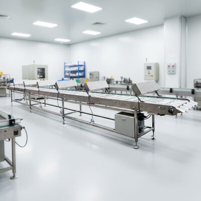 Wyposażenie przenośnika chłodzącego Marshalingowego przeznaczone do ciągłego przetwarzania żywności