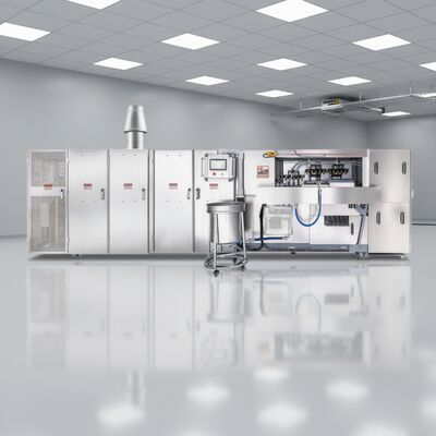 Automatyczna linia produkcyjna wafli stożkowych ze stali nierdzewnej z systemem sterowania PLC do produkcji wafli stożkowych