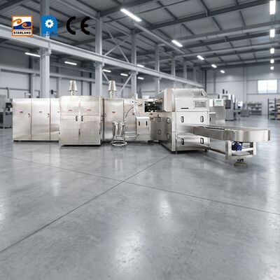 W pełni automatyczna linia do produkcji rożków cukrowych w rolkach 220 V 380 V Automatyczna linia do produkcji rożków cukru w ​​rolkach do produkcji