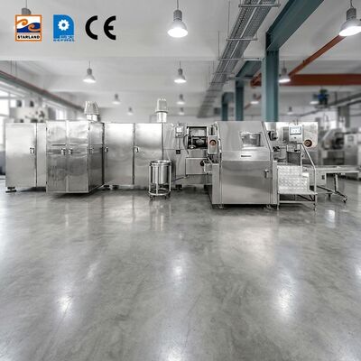 W pełni automatyczna linia montażowa Linia do produkcji rożków Baquillo zbudowana do lodów spożywczych, zapewniająca produkcję i stabilny produkt