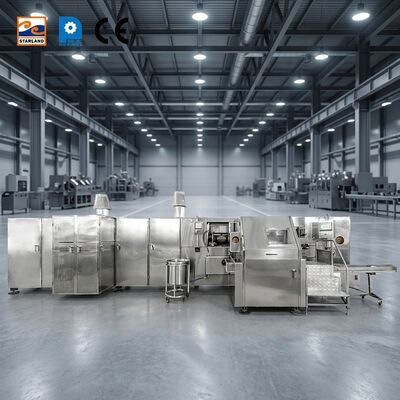 Pojemność 1800 sztuk / godzinę Automatyczna linia produkcyjna Barquillo Cone do produkcji