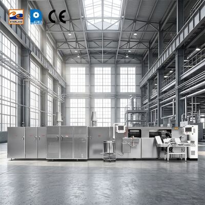 Automatyczna linia do produkcji bułek jajecznych wyposażona w automatyczną linię do produkcji bułek waflowych w celu zwiększenia wydajności produkcji