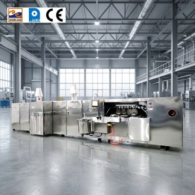 Zintegrowany z systemem sterowania PLC, zautomatyzowany sprzęt do produkcji wafli ze stali nierdzewnej, zapewniający spójne standardy produktu