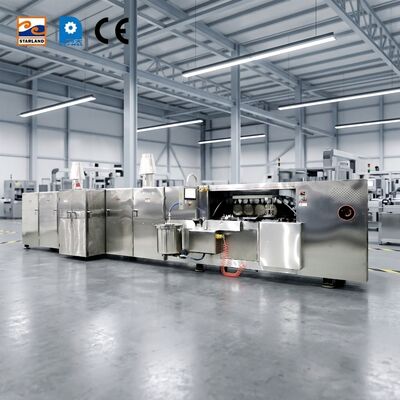 Linia produkcyjna wafli i ciastek, silnik główny 1,5 kW, specyfikacja, materiał ze stali nierdzewnej, wyposażona we wsparcie techniczne wideo