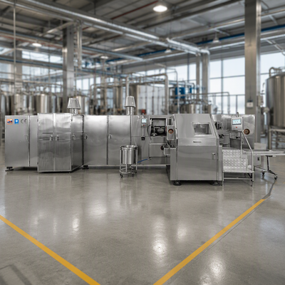 System sterowania PLC Automatyczna linia produkcyjna wafli stożkowych Wsparcie techniczne zapewnia ciągłą zdolność produkcyjną
