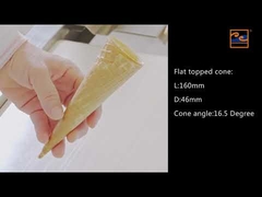 Linia produkcyjna stożków lodów, 71 szablonów do pieczenia żelaza odlewanego.